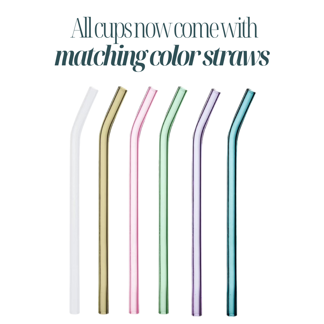 Garden Floral Can Glass