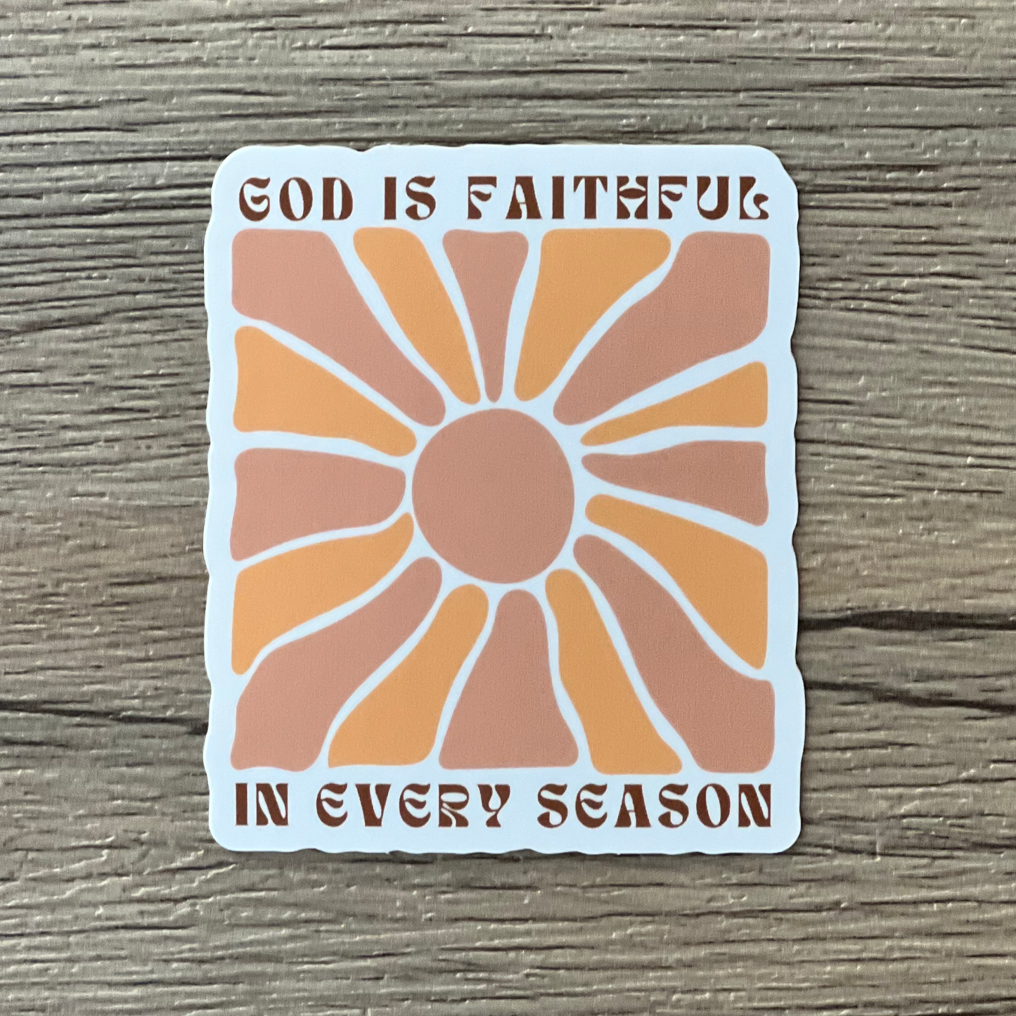 God is Faithful Waterproof Sticker