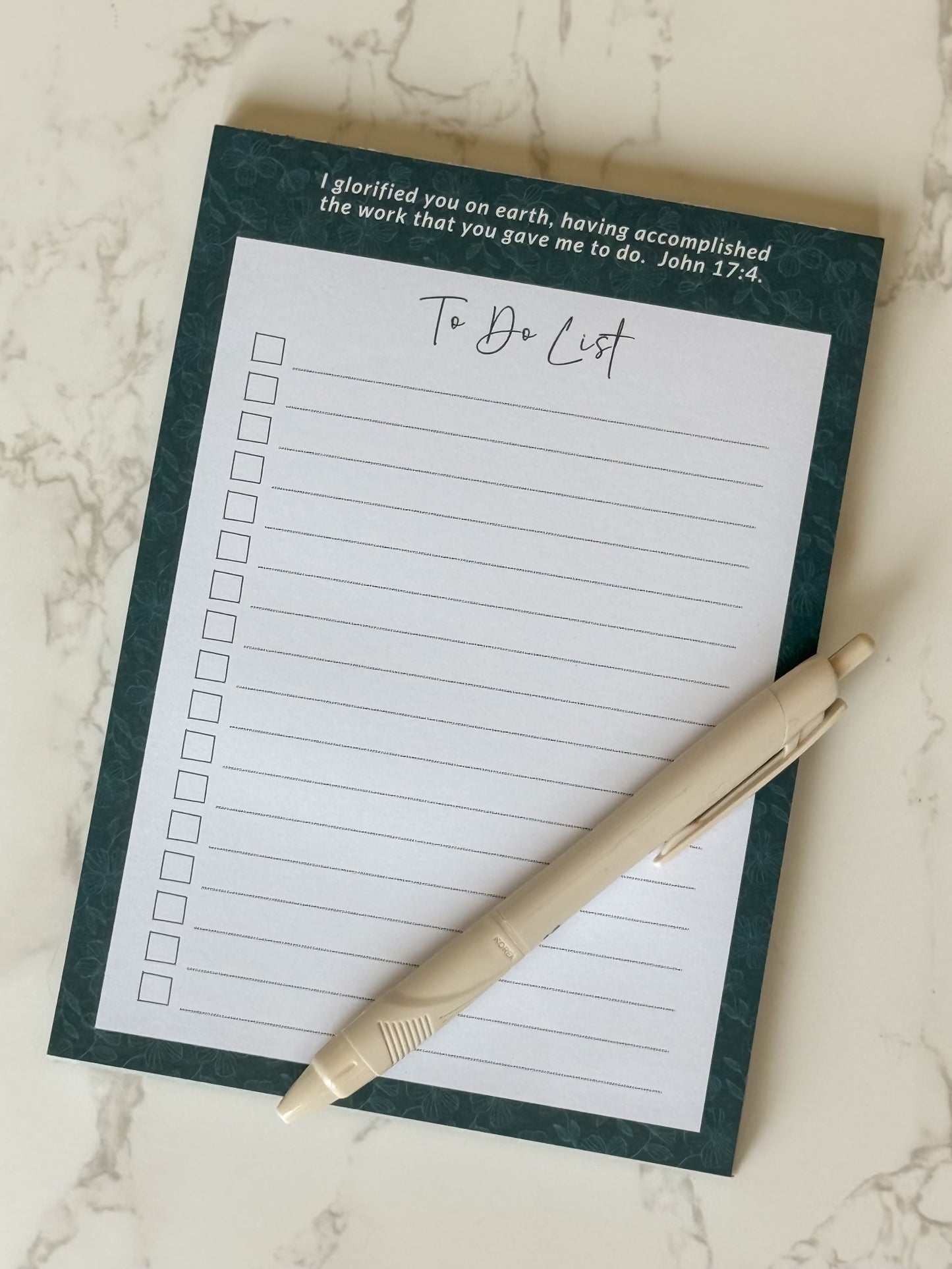 To Do List Notepad