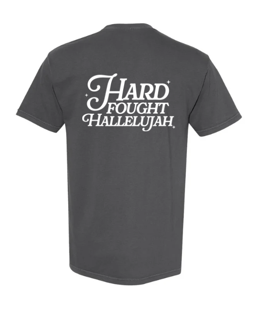 Hard Fought Hallelujah t-shirt- wholesale