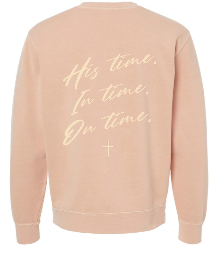 In His Time Crewneck- wholesale