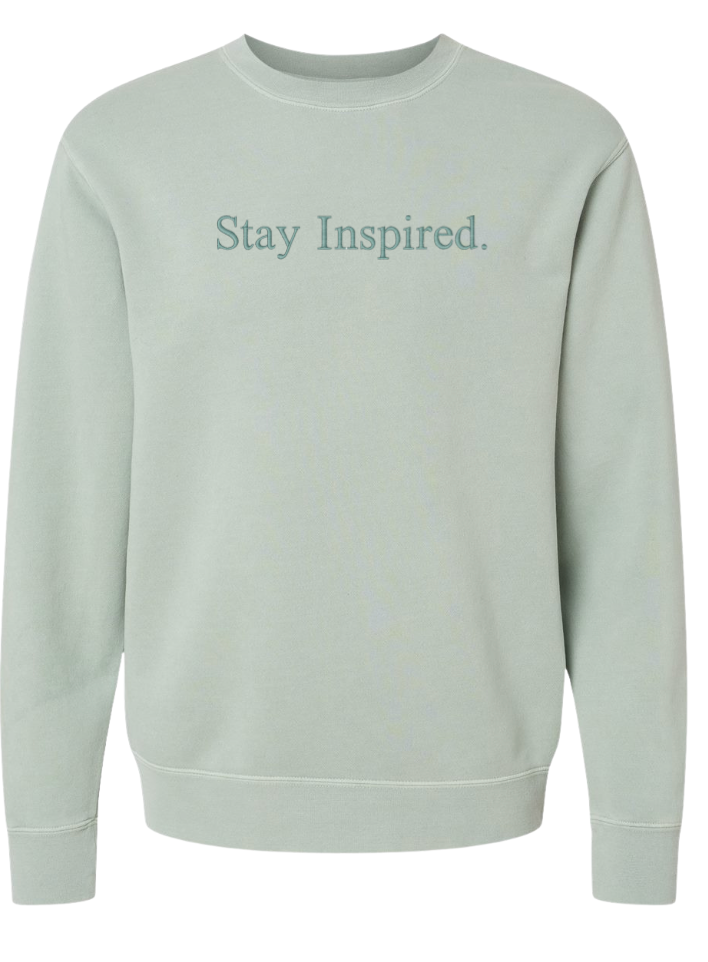 Stay Inspired Embroidered Crewneck - wholesale