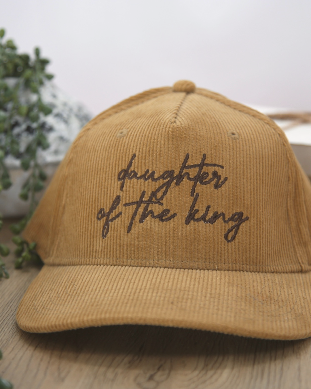 Daughter of the King Corduroy Trucker Hat