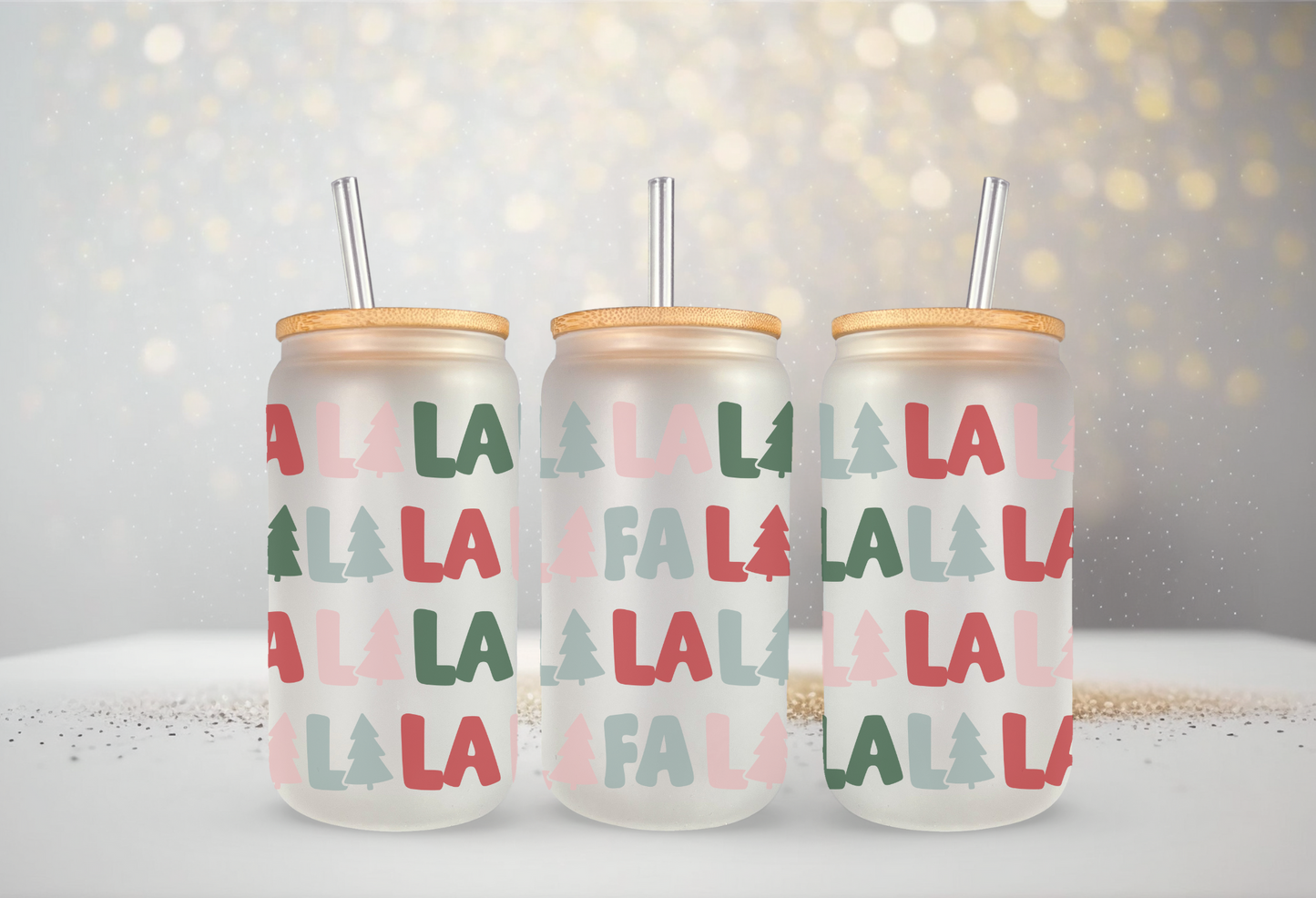 Fa La La Can Glass with Bamboo Lid