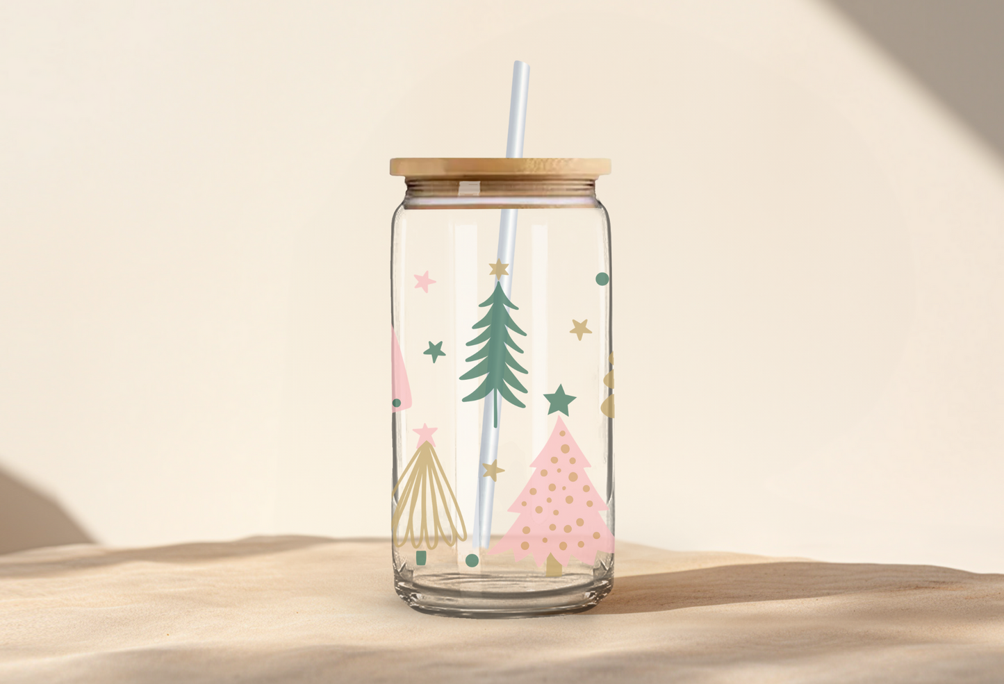 Christmas Tree Can Glass- Wholesale