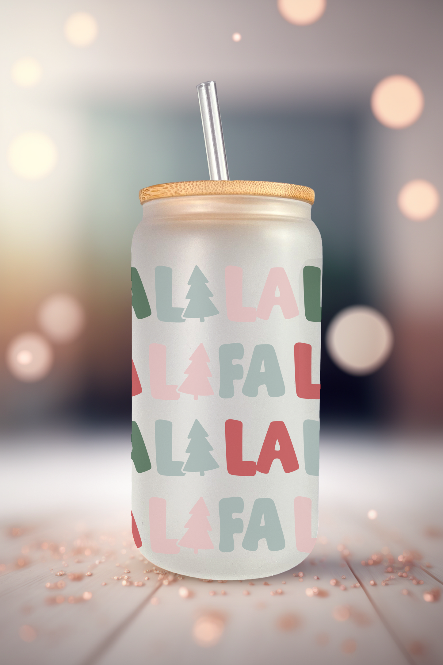 Fa La La Can Glass with Bamboo Lid