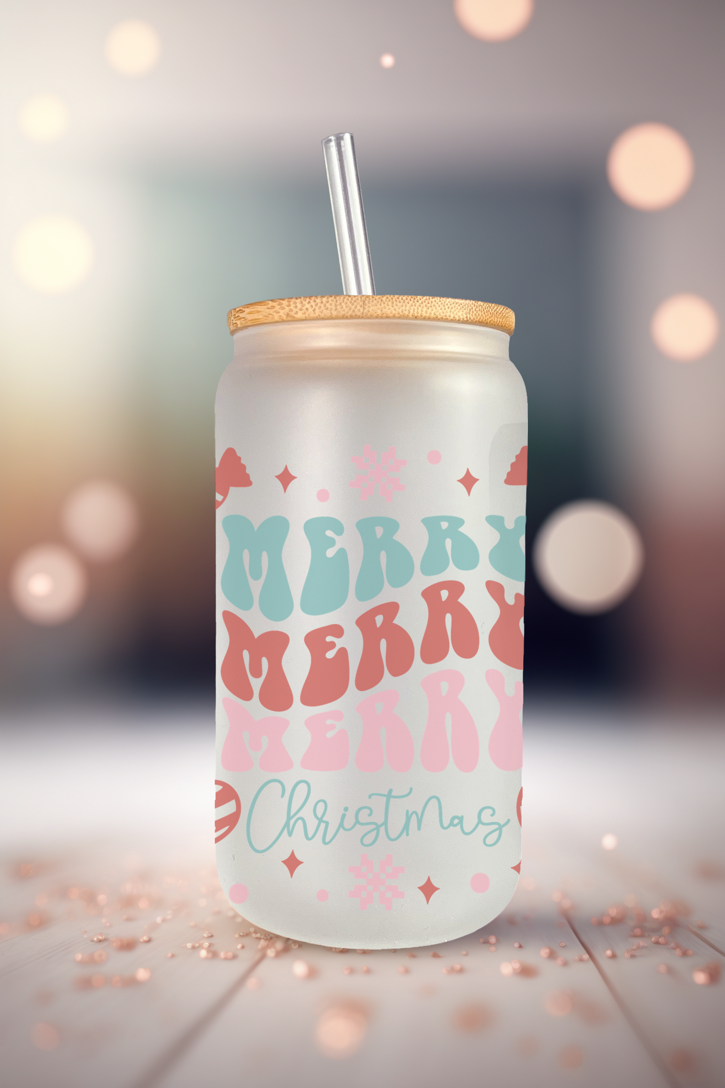Merry Christmas Glass - Wholesale