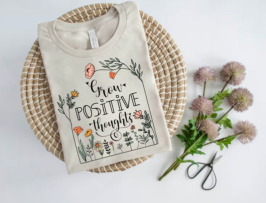 Grow Positive Thoughts long sleeve t-shirt