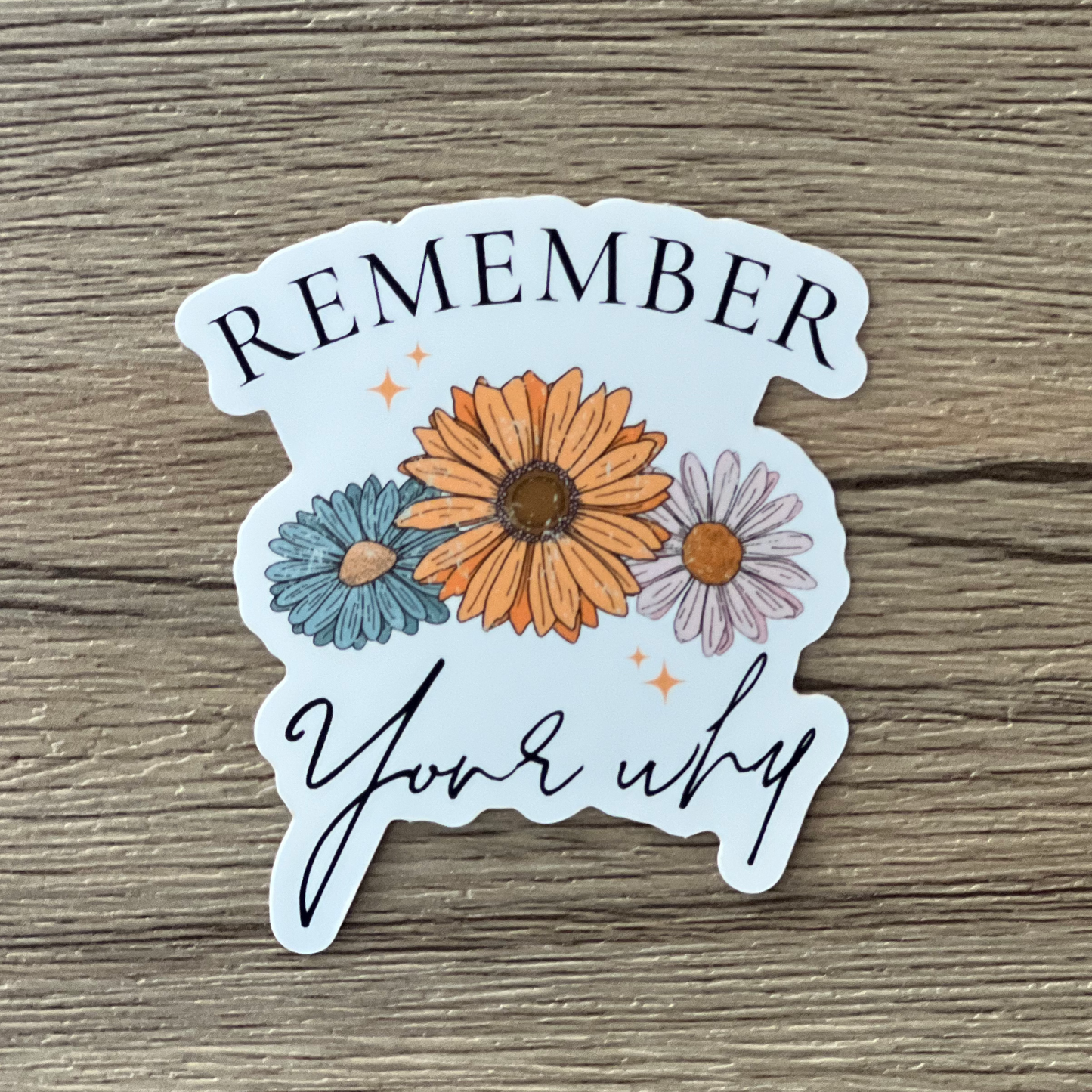 Remember Your Why Waterproof Sticker - Wholesale