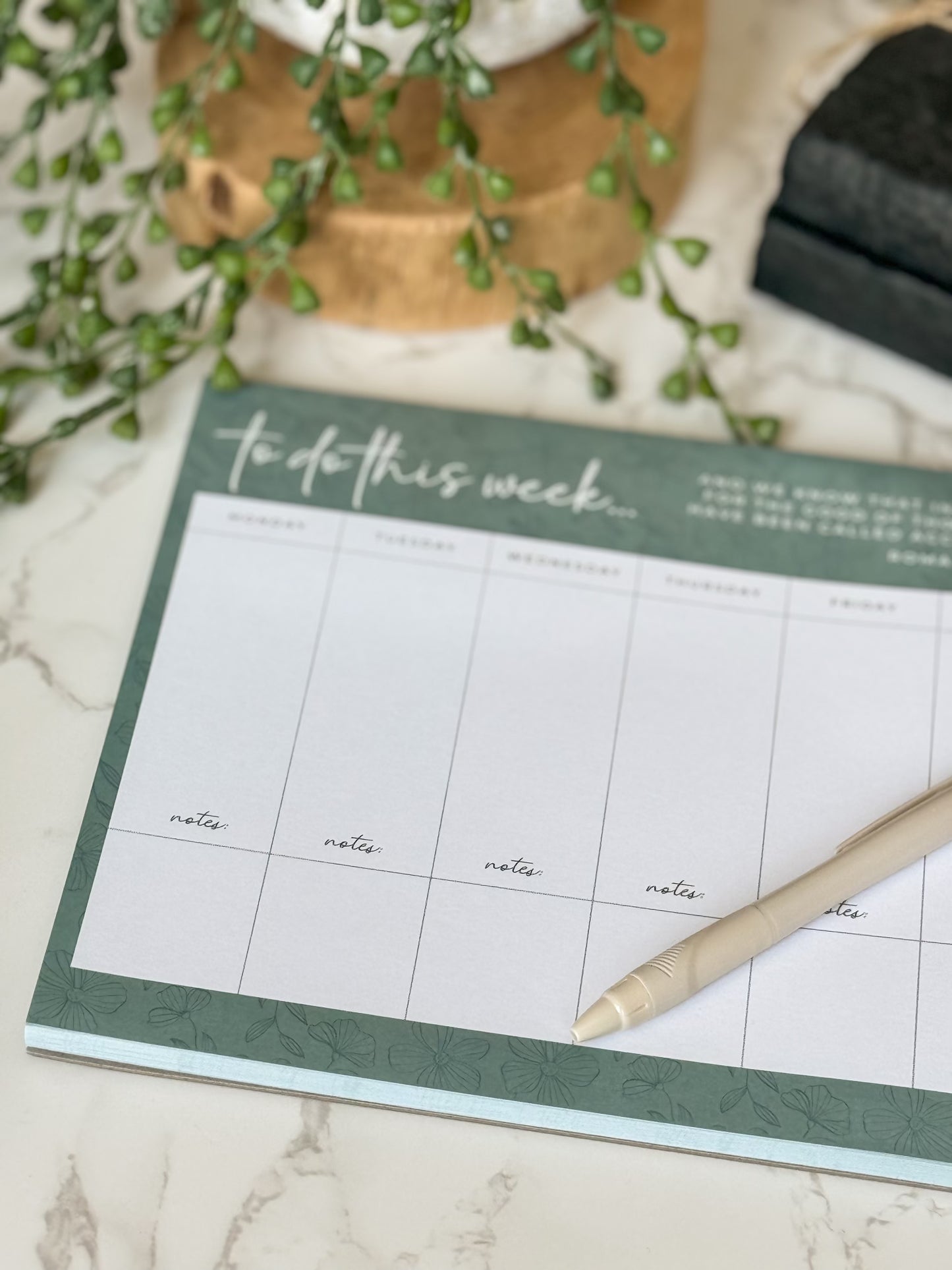 Weekly Planner Notepad – The Inspiration Haven