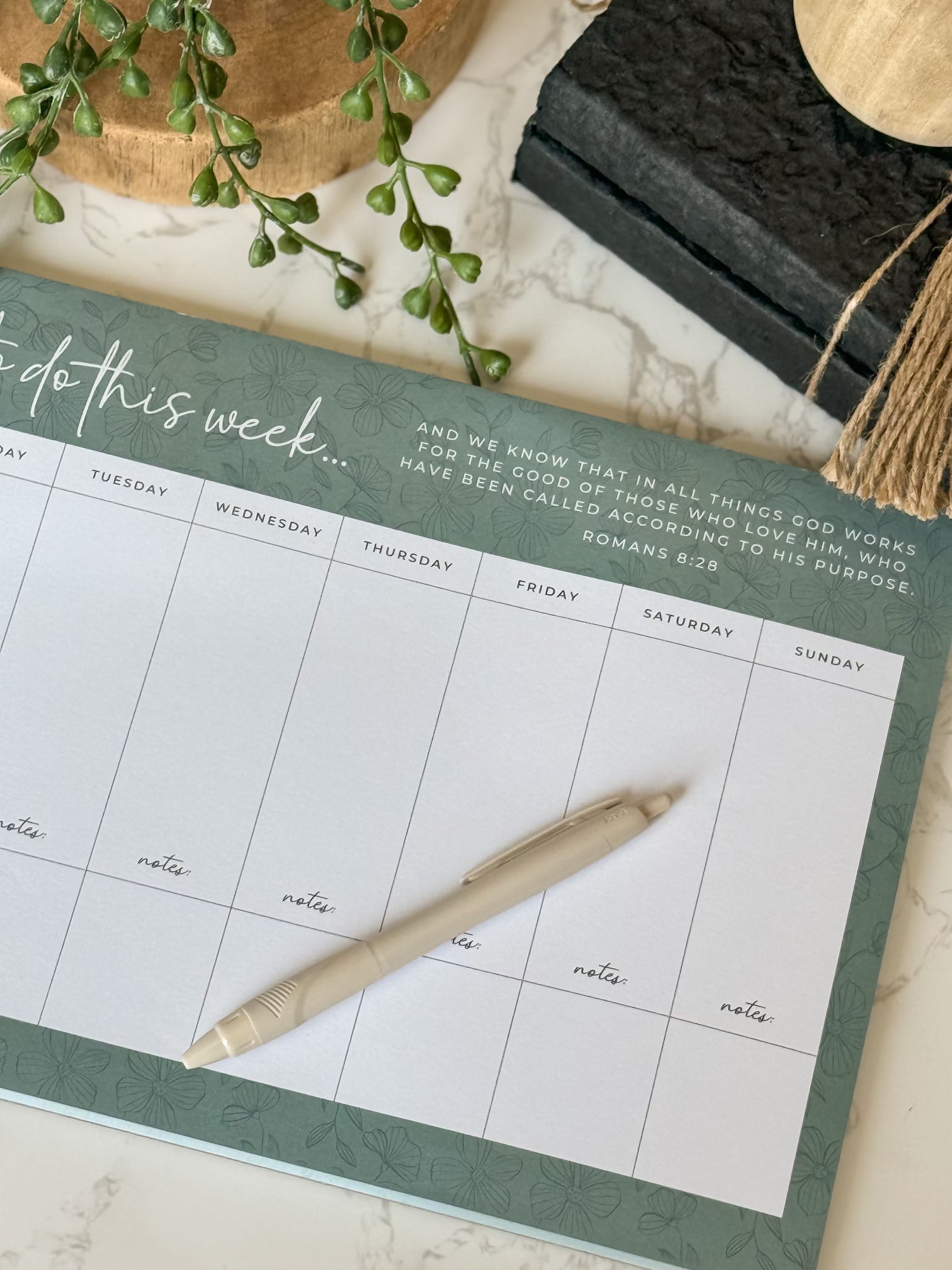 Weekly Planner Notepad – The Inspiration Haven