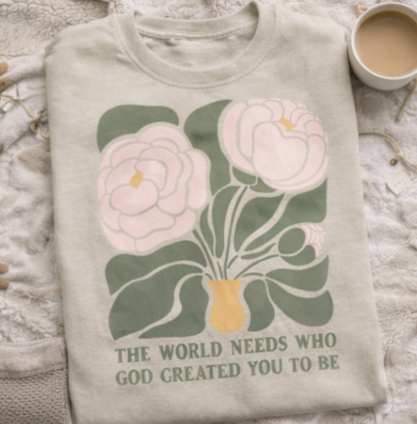 Created to Be Floral Crewneck