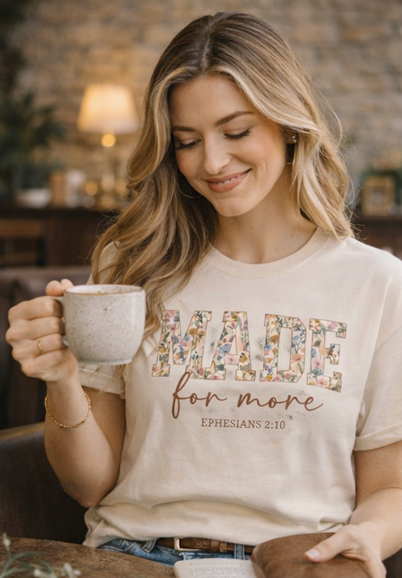 Made for More Floral Faith Tee