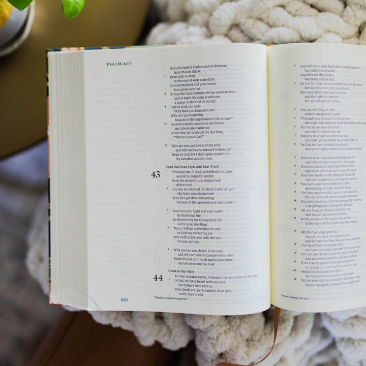 Esv Single Column Journaling Bible® | Stained Glass Blooms