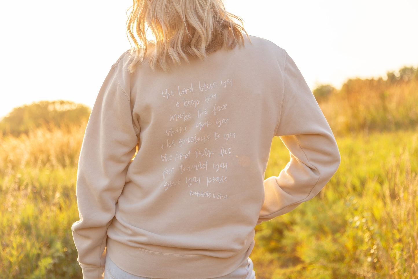 Blessed Cross Crewneck Sweatshirt - Wholesale